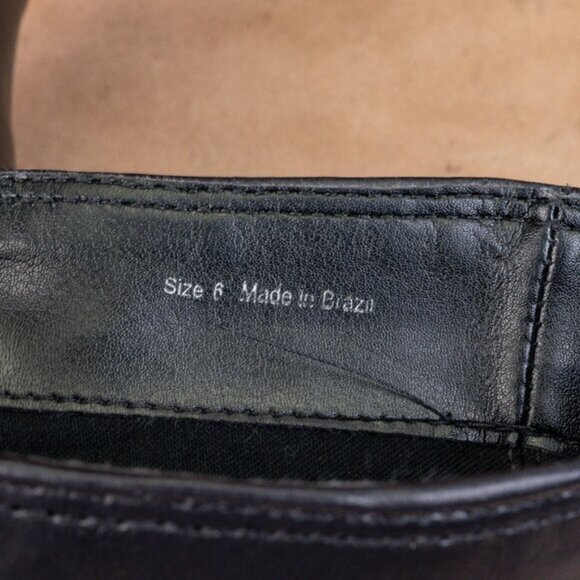 Dolce Vita Women Evi Black Leather Moto Biker Metal Harness Boots sz 6 - Picture 8 of 9